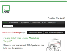 Tablet Screenshot of brandboxmarketing.co.uk